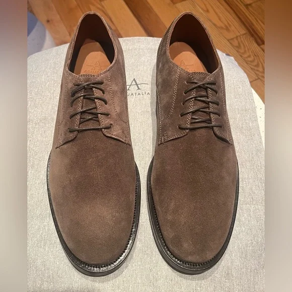 NWT AQUATALIA ARTURO LACE-UP SUEDE OXFORDS MENS 12